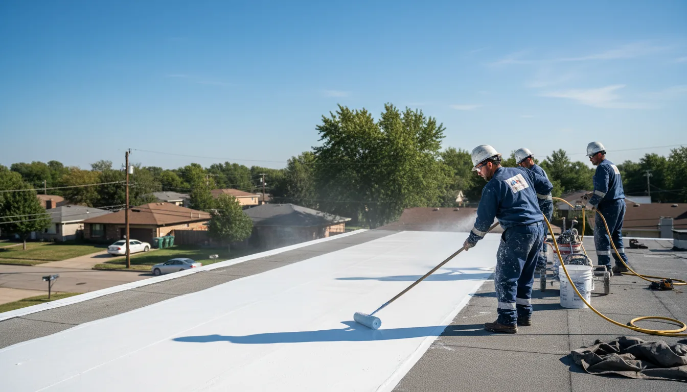 Commercial roof coating in Loco, OK near me